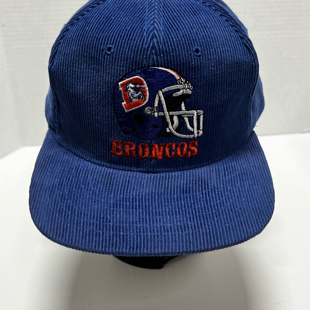 Vintage Denver Broncos Corduroy Hat Cap SnapBack Classic Ted Fletcher Rare 90s